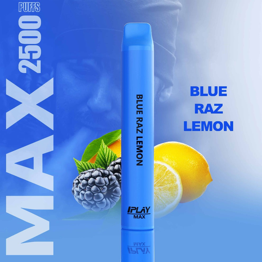 I PLAY IPLAY I-PLAY MAX BLUE RAZ LEMON MENUDEO Y MAYOREO