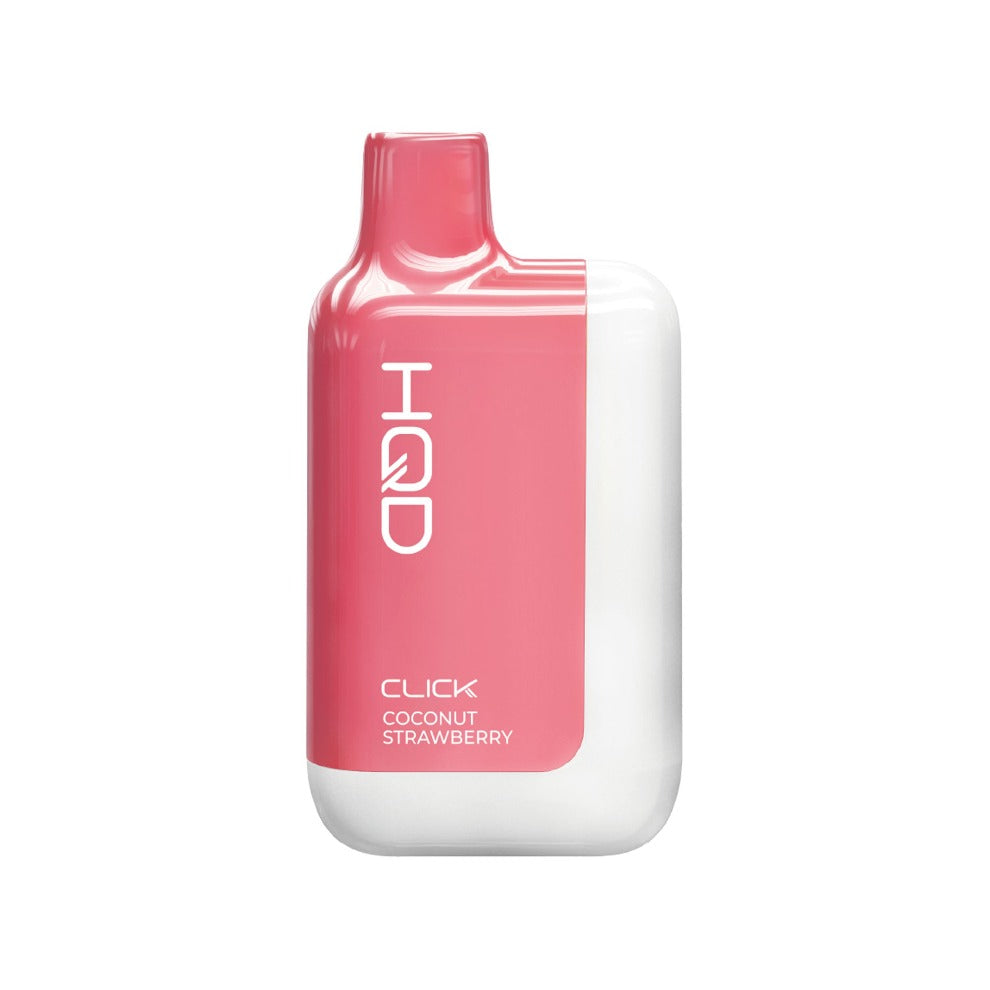 HQD CLICK Coconut Strawberry bateria recargable y pod cambiable