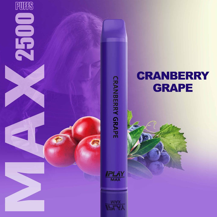 I PLAY IPLAY I-PLAY MAX CRANBERRY GRAPE MENUDEO Y MAYOREO