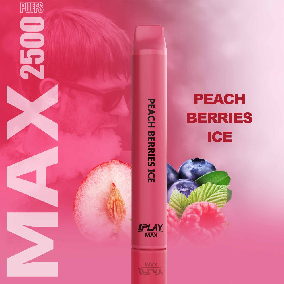 I PLAY IPLAY I-PLAY MAX PEACH BERRIES ICE MENUDEO Y MAYOREO